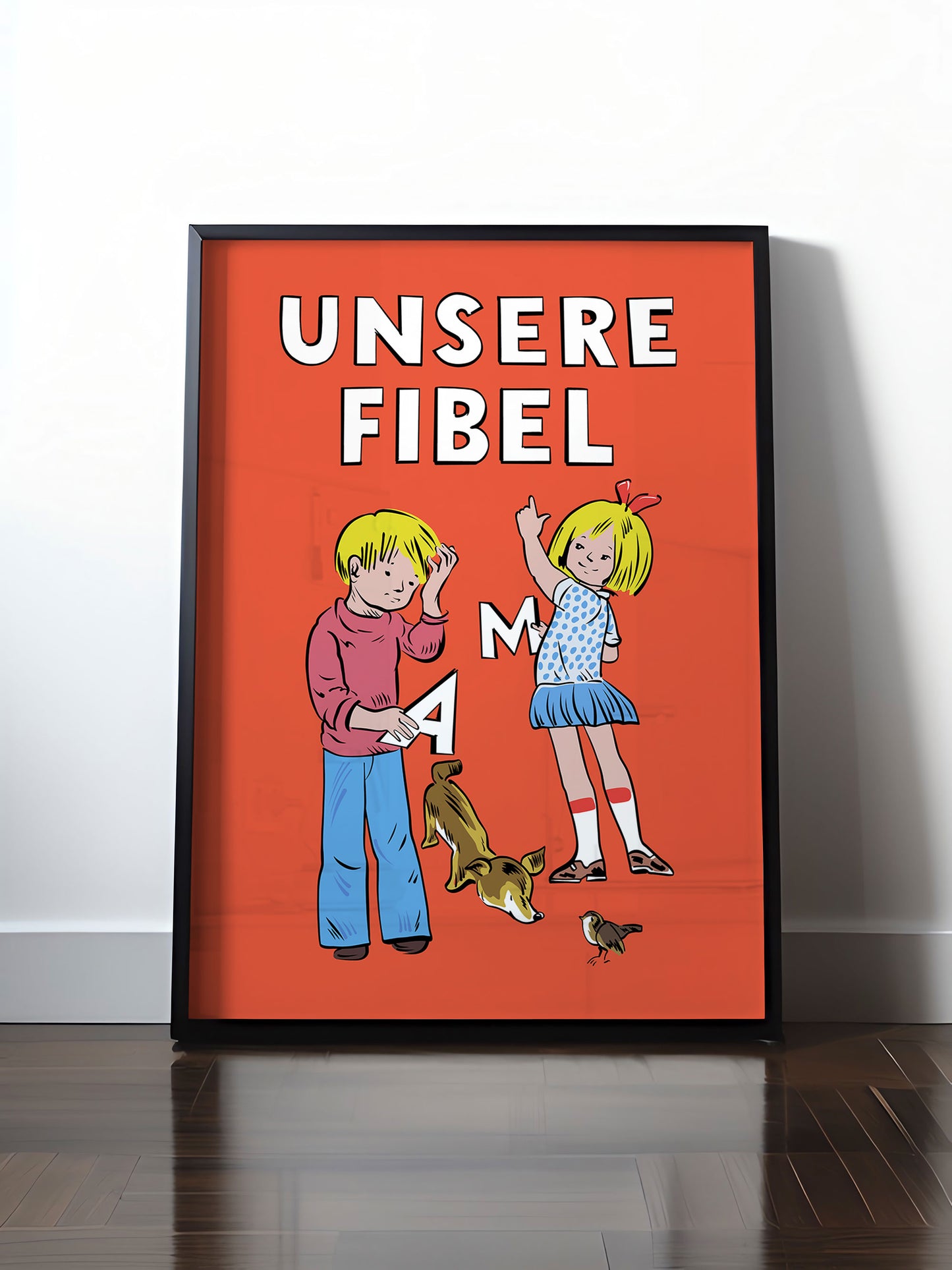 Historisches DDR Poster (A4 | A3 | A2 | A1) • UNSERE FIBEL
