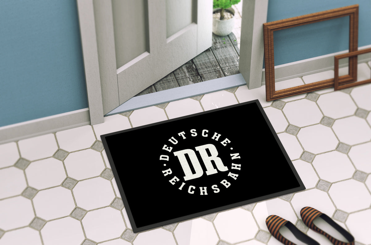 DDR Ostalgie Fussmatte / Abtreter • DR DEUTSCHE REICHSBAHN