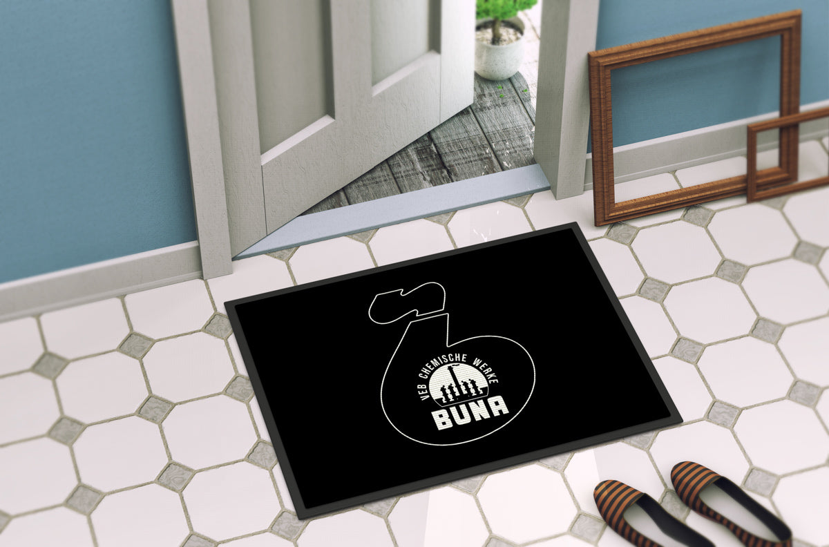 DDR Ostalgie Fussmatte / Abtreter • CHEMISCHE WERKE BUNA