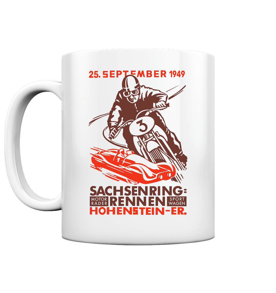 DDR Ostalgie Tasse • SACHSENRING-RENNEN 1949