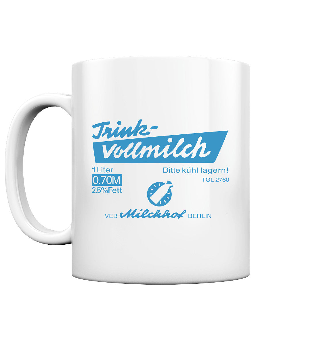 DDR Ostalgie Tasse • TRINK-VOLLMILCH