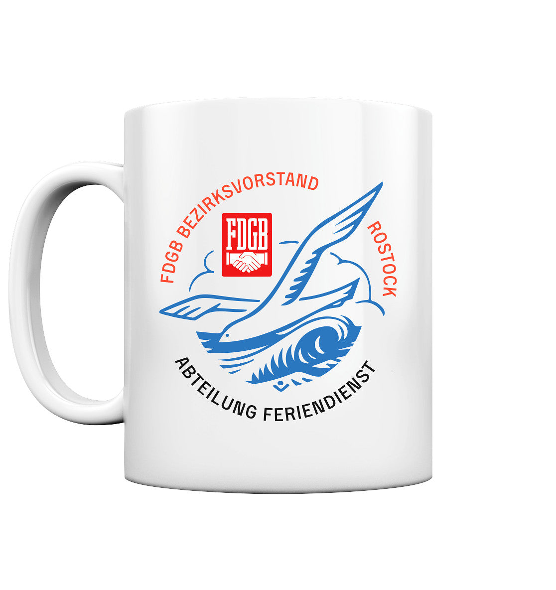 DDR Ostalgie Tasse • FDGB FERIENDIENST ROSTOCK
