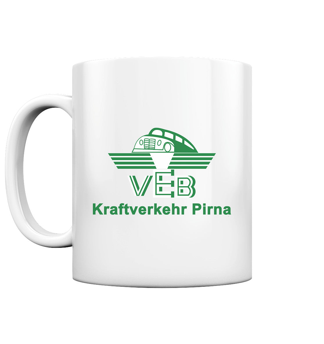 DDR Ostalgie Tasse • VEB KRAFTVERKEHR PIRNA