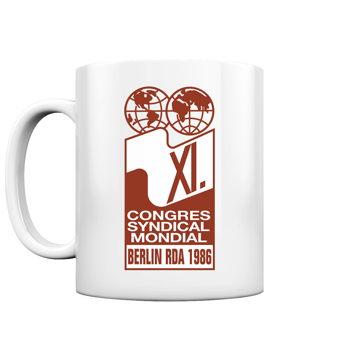 DDR Ostalgie Tasse • KONGRESS DES WELTGEWERKSCHAFTSBUNDES 1986