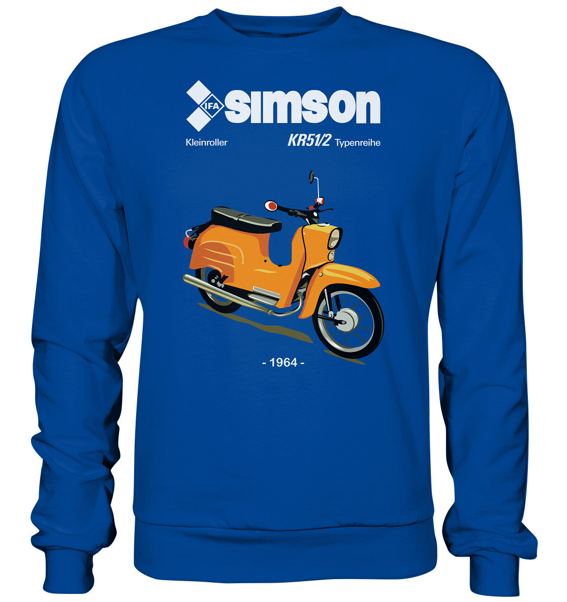 DDR Ostalgie Pullover Unisex • SIMSON SCHWALBE KR51-2 (ORIGINALPROSPEKT 1964)
