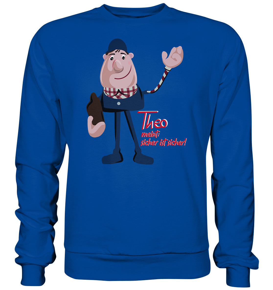 DDR Ostalgie Pullover Unisex • ARBEITSSCHUTZ THEO - SICHER IST SICHER