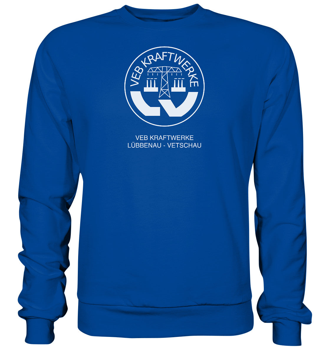 DDR Ostalgie Pullover Unisex • VEB KRAFTWERKE LÜBBENAU-VETSCHAU