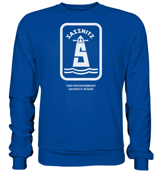 DDR Ostalgie Pullover Unisex • VEB FISCHKOMBINAT SASSNITZ-RÜGEN