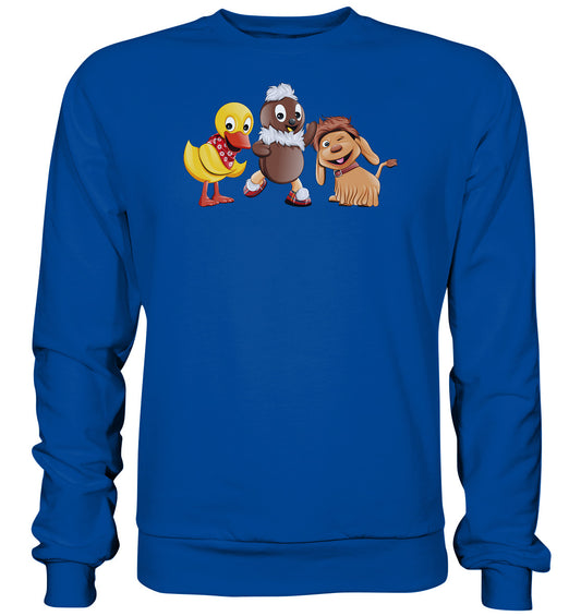 DDR Ostalgie Pullover Unisex• UNSER SANDMÄNNCHEN - PITTI, MOPPI & SCHNATTERINCHEN