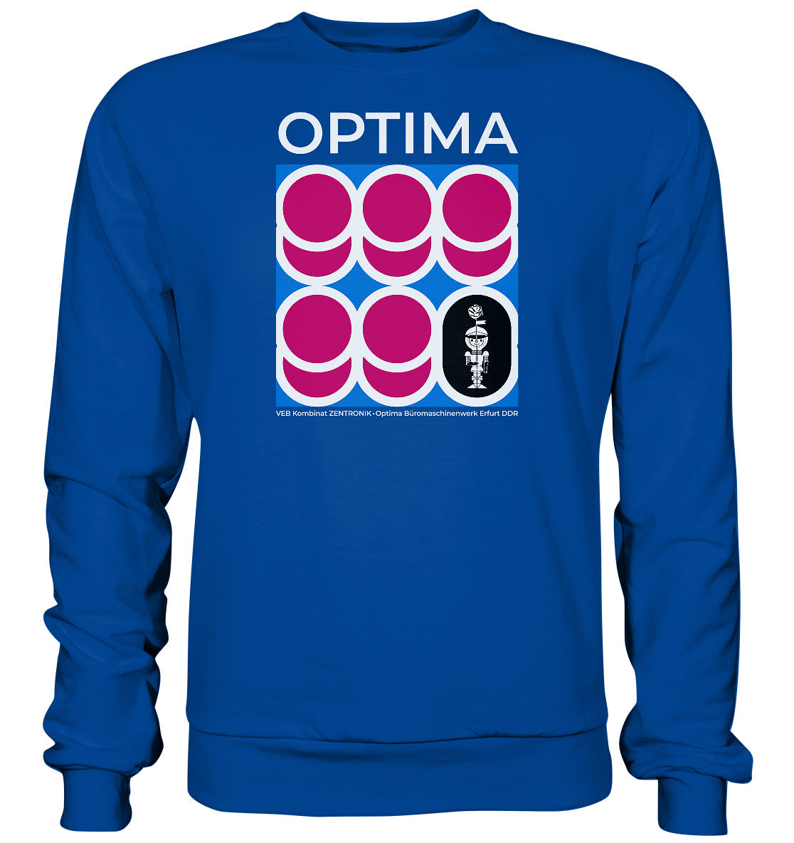 DDR Ostalgie Pullover Unisex • OPTIMA KOMBINAT ZENTRONIK ERFURT
