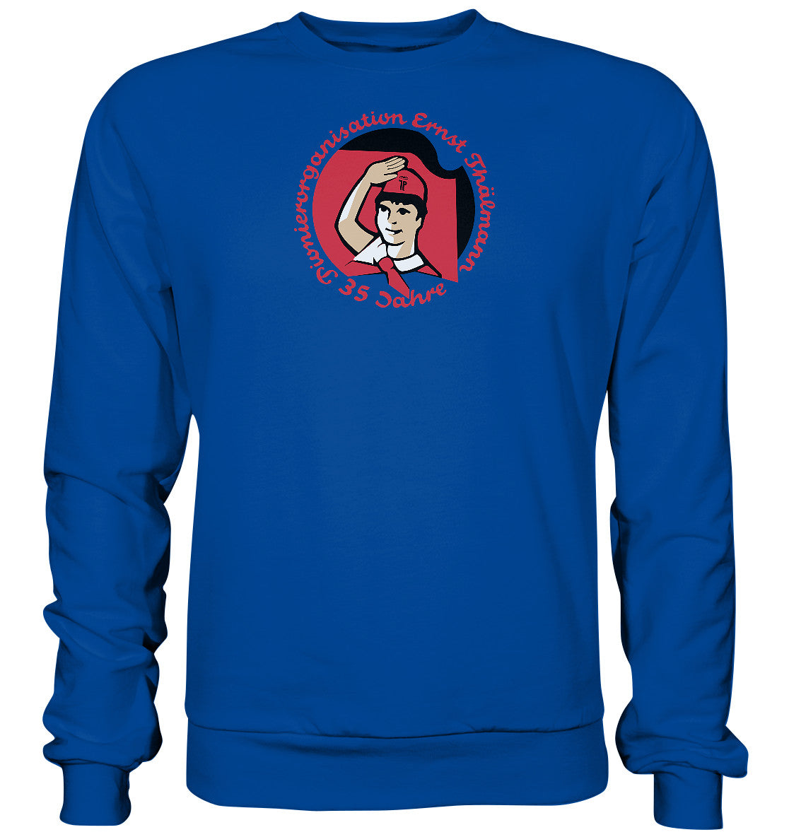 DDR Ostalgie Pullover Unisex • 35 JAHRE PIONIERORGANISATION ERNST THÄLMANN