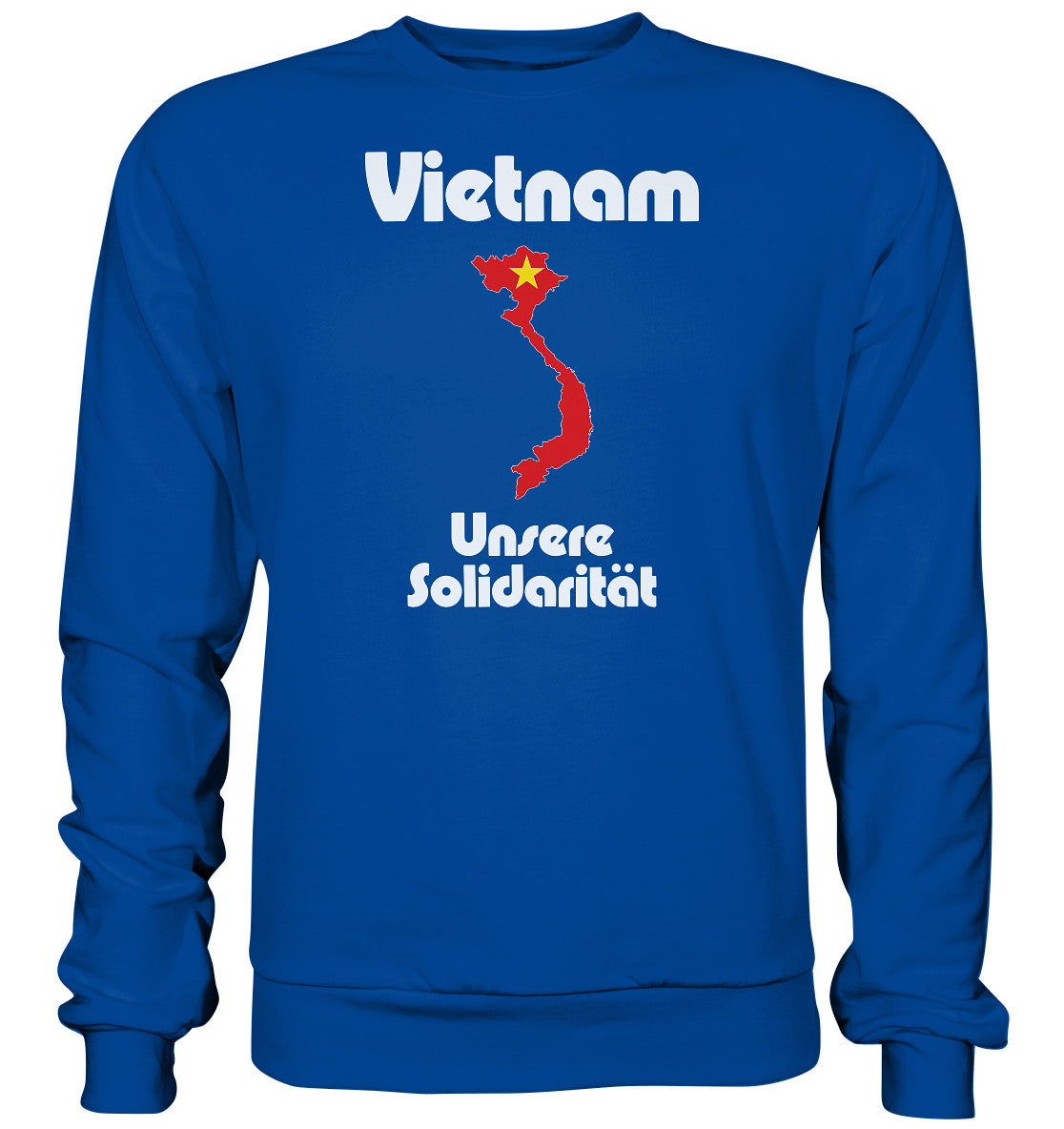DDR Ostalgie Pullover Unisex • SOLIDARITÄT MIT VIETNAM