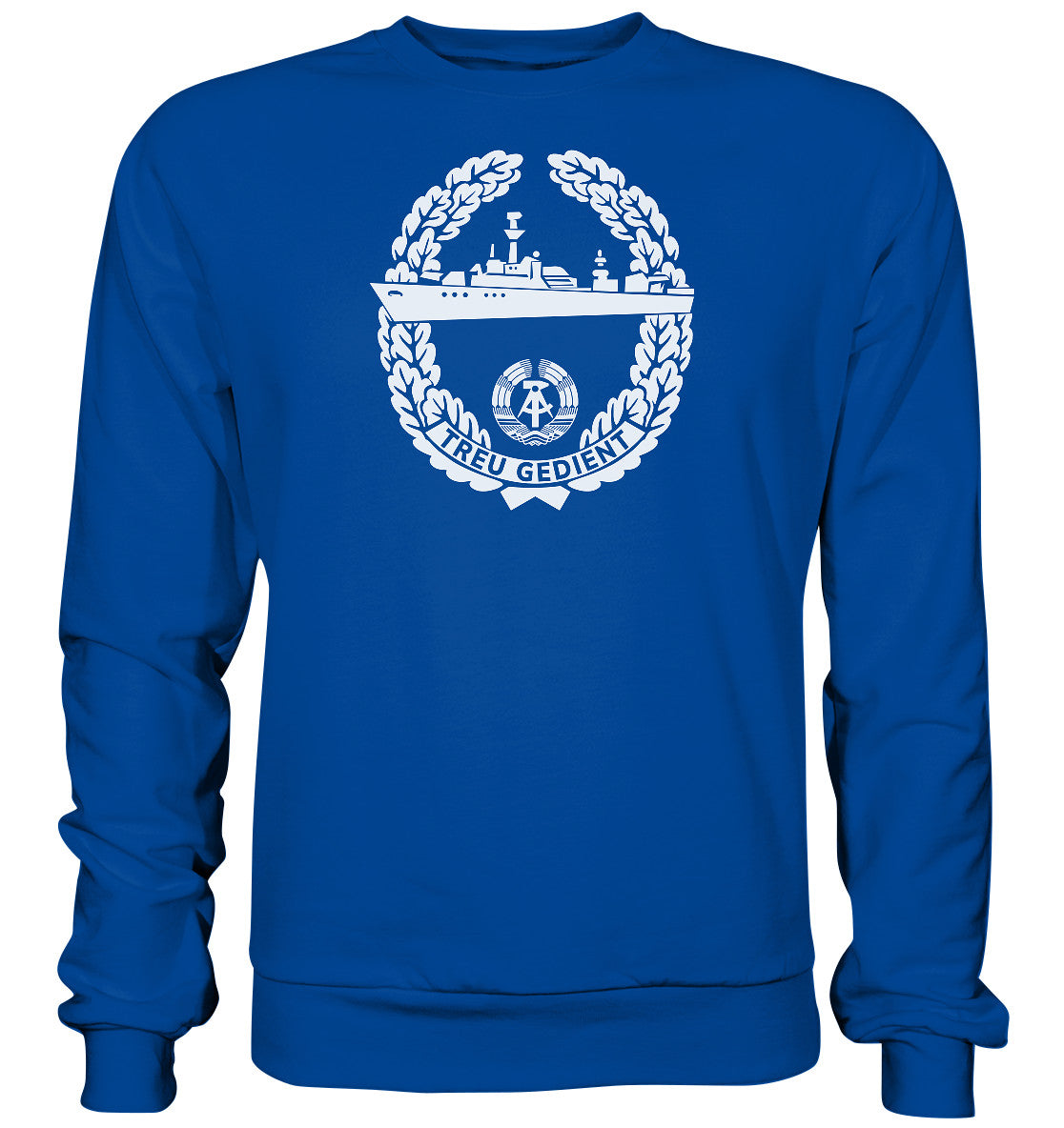 DDR Ostalgie Pullover Unisex • NVA-ORDEN - TREU GEDIENT - MARINE, SEESTREITKRÄFTE