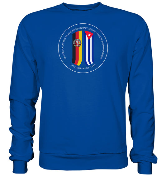 DDR Ostalgie Pullover Unisex • 20 JAHRE ZUSAMMENARBEIT DDR-KUBA