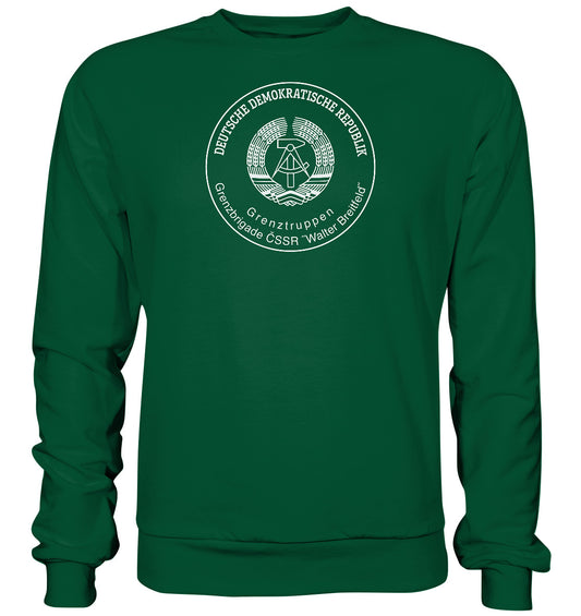 DDR Ostalgie Pullover Unisex • GRENZTRUPPEN DER DDR, BRIGADE WALTER BREITFELD