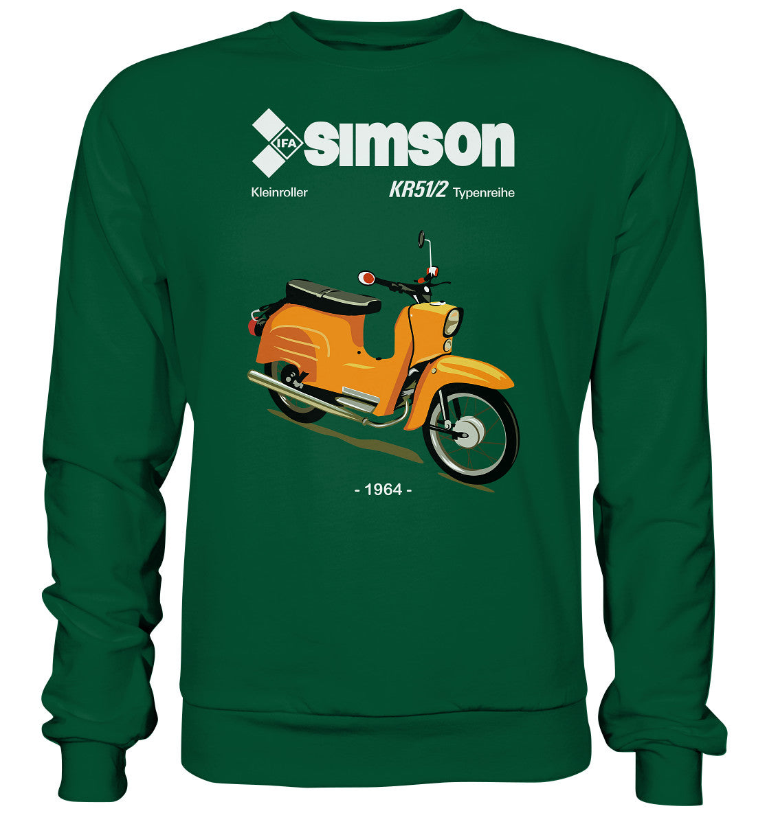 DDR Ostalgie Pullover Unisex • SIMSON SCHWALBE KR51-2 (ORIGINALPROSPEKT 1964)