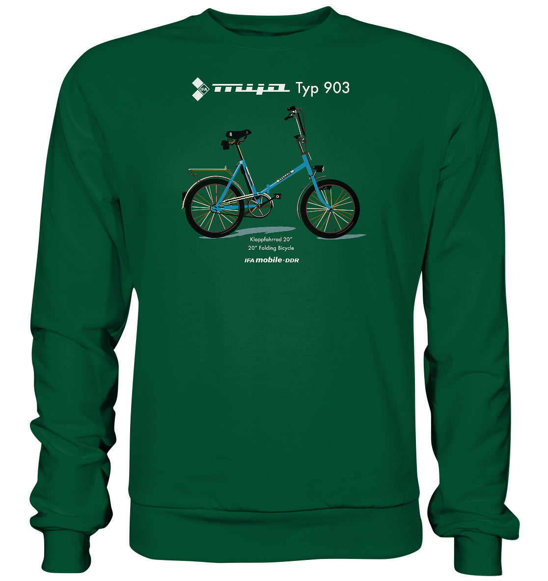 DDR Ostalgie Pullover Unisex • MIFA KLAPPRAD TYP 903 - ORIGINAL WERBUNG