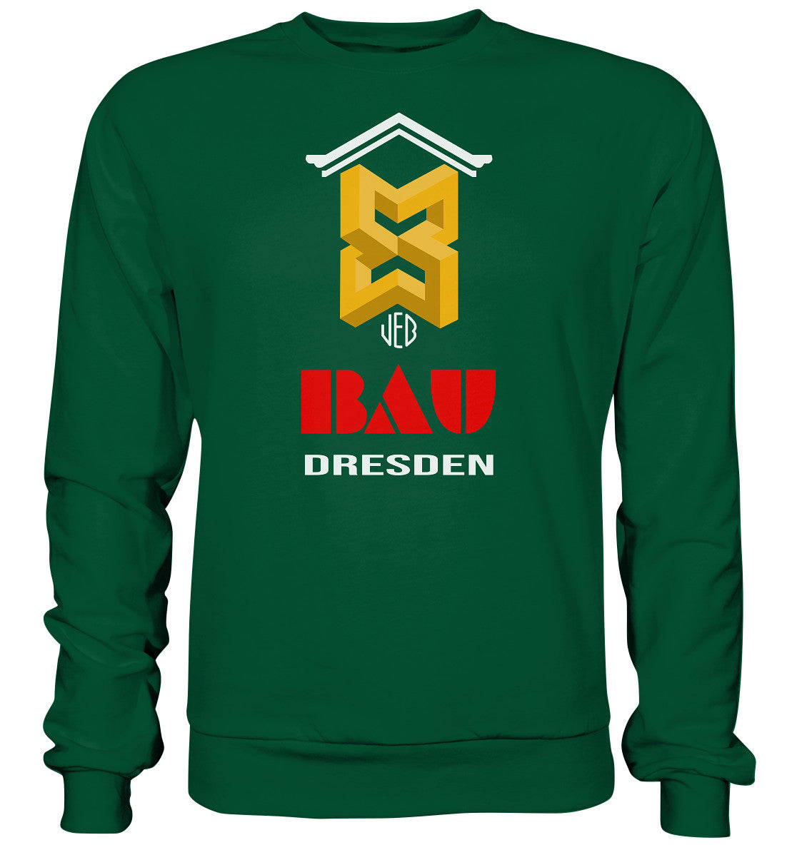DDR Ostalgie Pullover Unisex • VEB BAU DRESDEN - Basic Sweatshirt