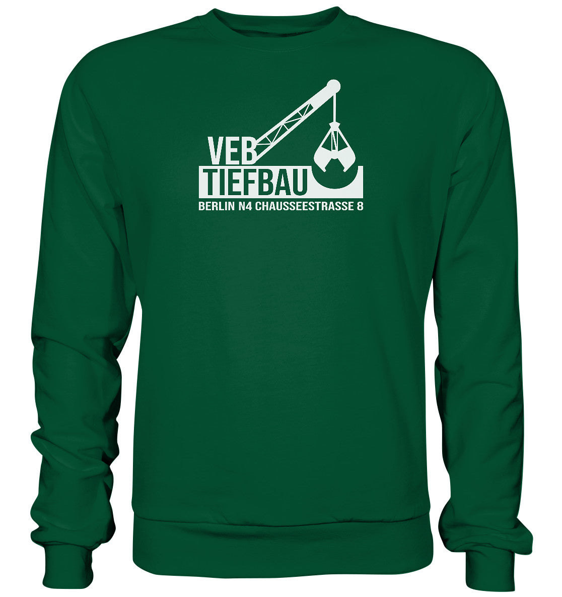 DDR Ostalgie Pullover Unisex • VEB TIEFBAU BERLIN