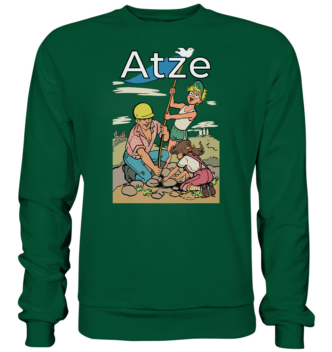 DDR Ostalgie Pullover Unisex • ATZE - TITEL FRIEDENSFLAGGE