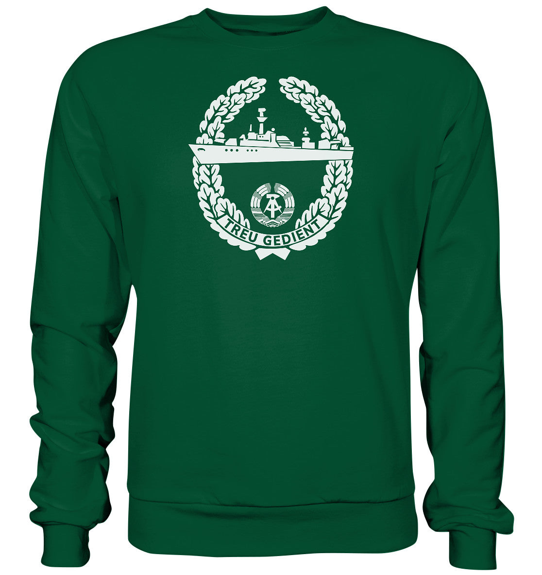 DDR Ostalgie Pullover Unisex • NVA-ORDEN - TREU GEDIENT - MARINE, SEESTREITKRÄFTE