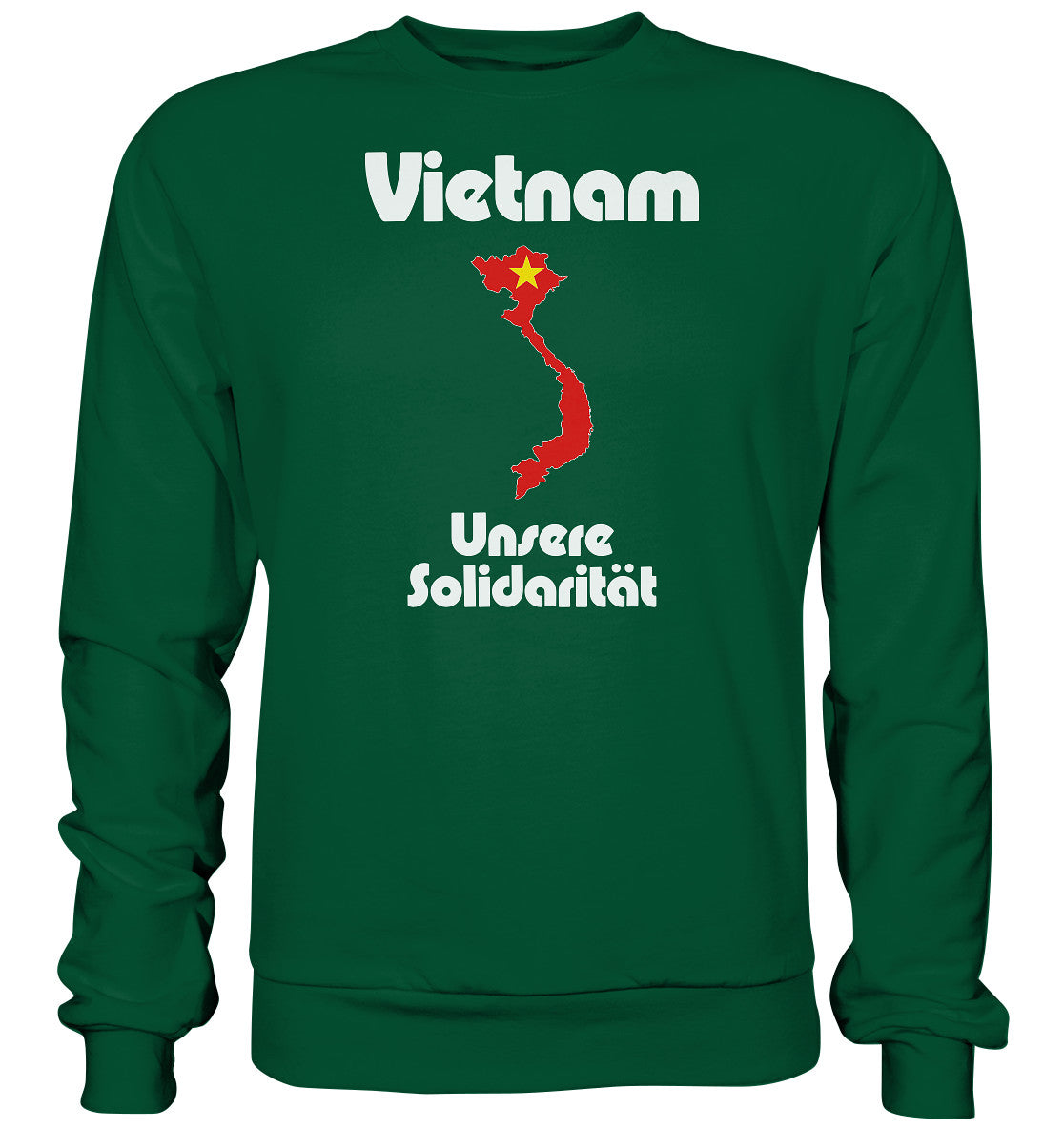 DDR Ostalgie Pullover Unisex • SOLIDARITÄT MIT VIETNAM