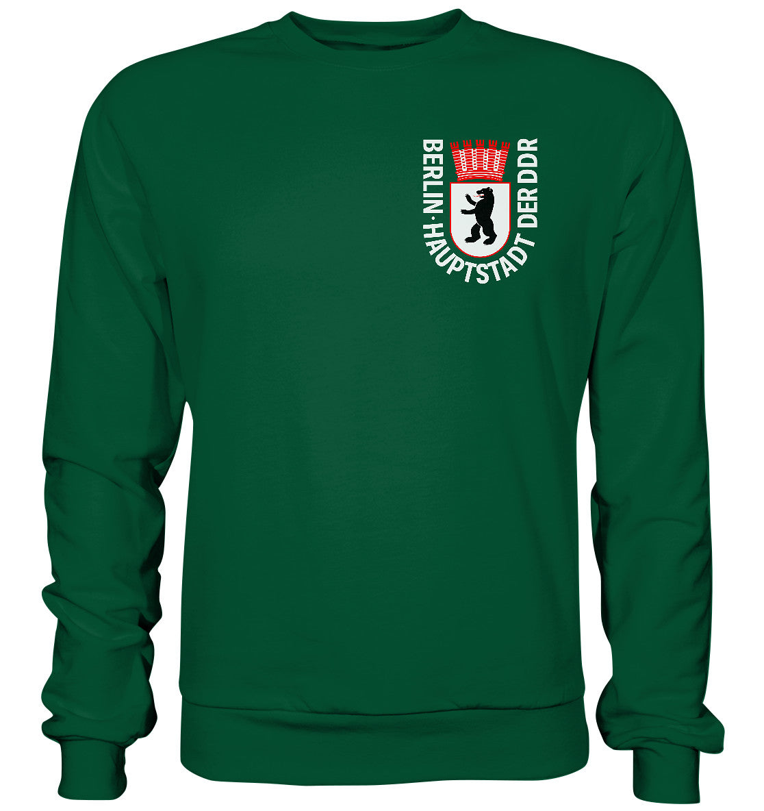 DDR Ostalgie Pullover Unisex • WAPPEN BERLIN - HAUPTSTADT DER DDR
