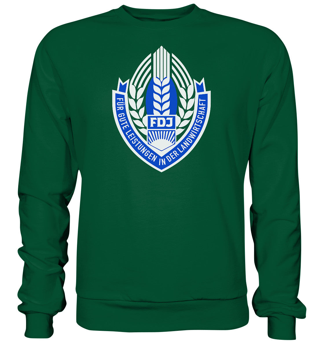 DDR Ostalgie Pullover Unisex • FDJ - FÜR GUTE LEISTUNGEN IN DER LANDWIRTSCHAFT