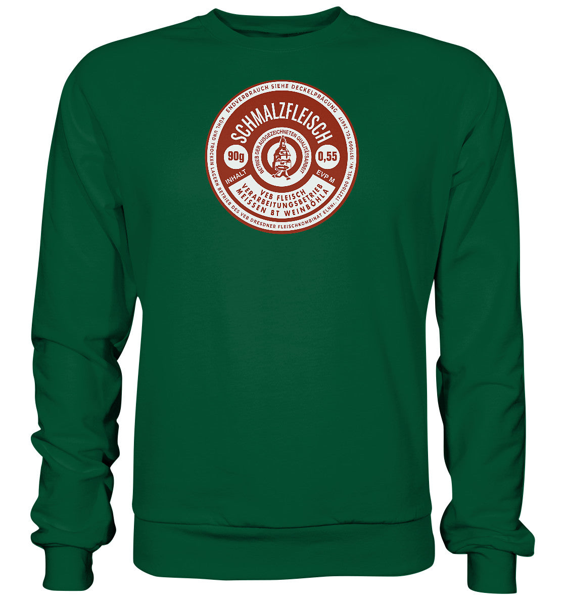 DDR Ostalgie Pullover Unisex • SCHMALZFLEISCH - VEB FLEISCH MEISSEN