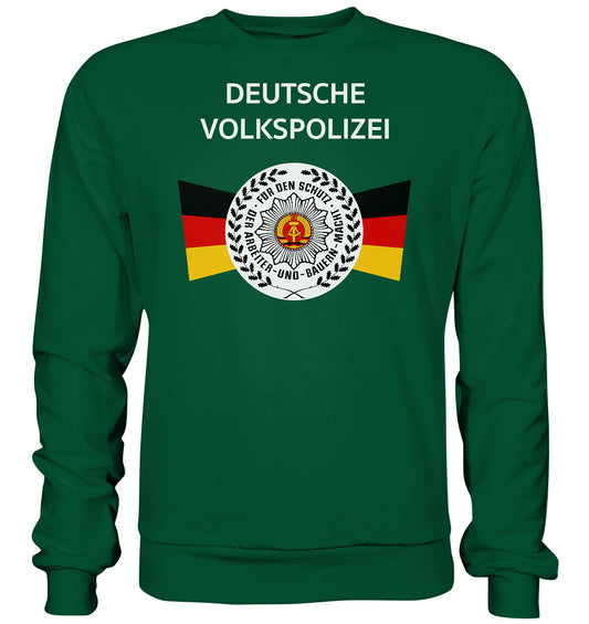 DDR Ostalgie Pullover Unisex • DEUTSCHE VOLKSPOLIZEI - ORIGINAL WIMPEL