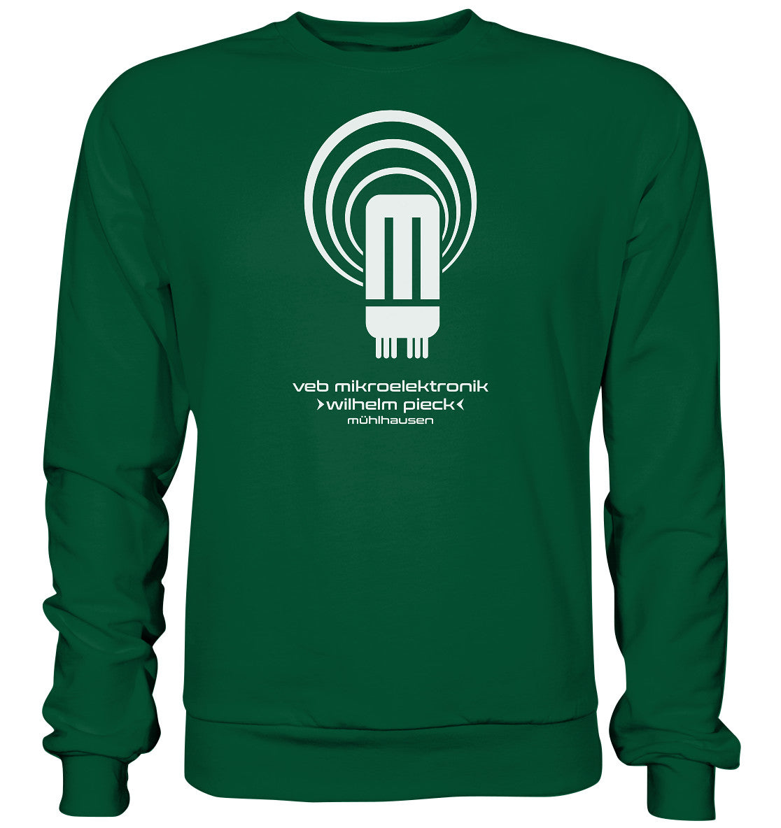 DDR Ostalgie Pullover Unisex • VEB MIKROELEKTRONIK WILHELM PIECK MÜHLHAUSEN