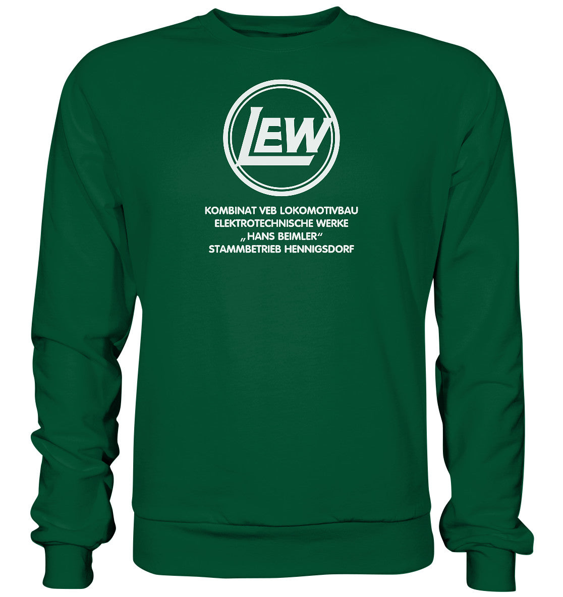 DDR Ostalgie Pullover Unisex • LEW - VEB LOKOMOTIVBAU HENNIGSDORF