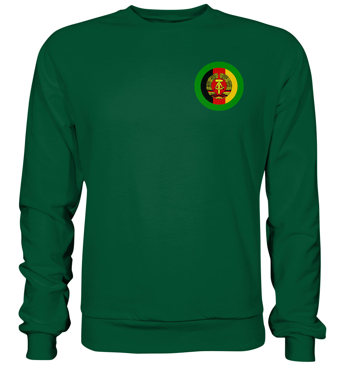 DDR Ostalgie Pullover Unisex • NVA GRENZTRUPPEN - BRUST BADGE