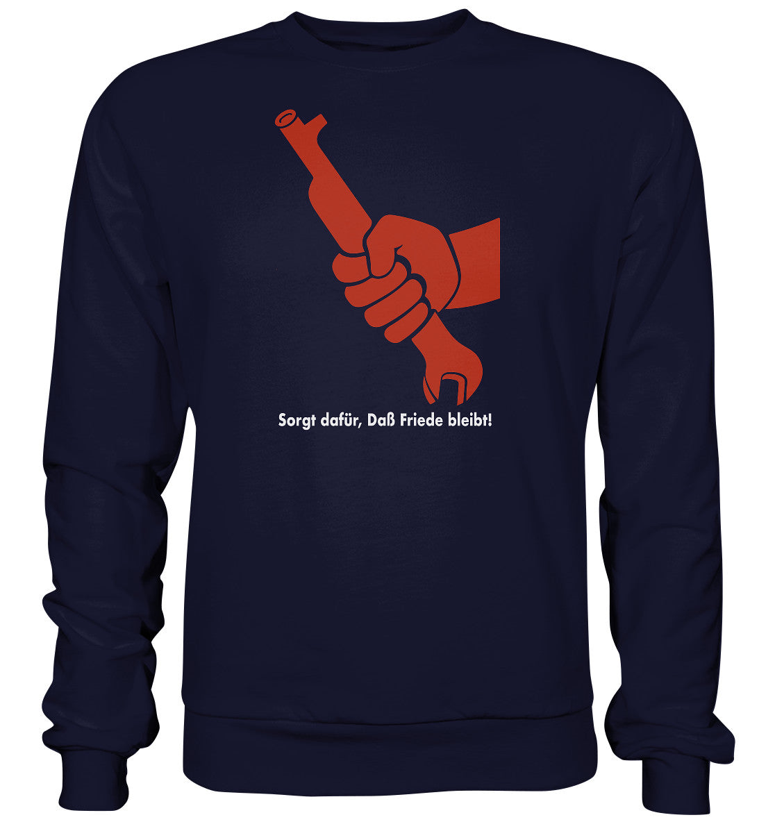 PULLOVER UNISEX • SORGT DAFÜR, DASS FRIEDE BLEIBT - DDR-PLAKAT 1982
