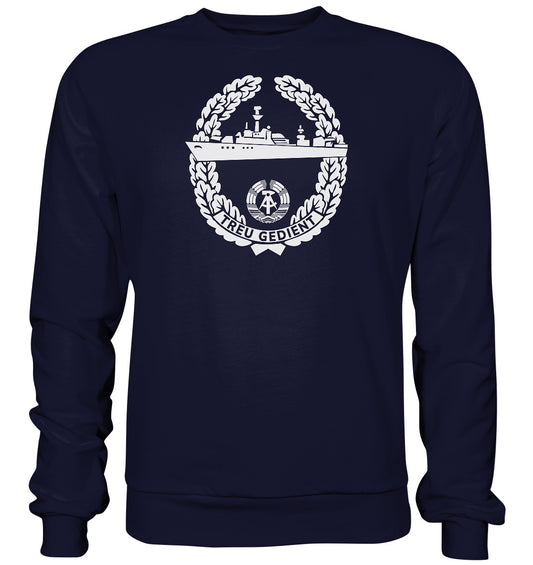 DDR Ostalgie Pullover Unisex • NVA-ORDEN - TREU GEDIENT - MARINE, SEESTREITKRÄFTE