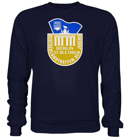 DDR Ostalgie Pullover Unisex • FDJ DEUTSCHLANDTREFFEN DER JUGEND - BERLIN 1950