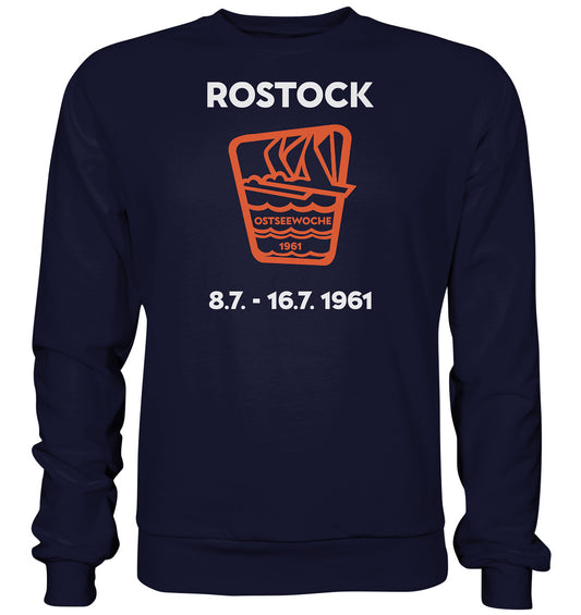 DDR Ostalgie Pullover Unisex • OSTSEEWOCHE ROSTOCK 1961