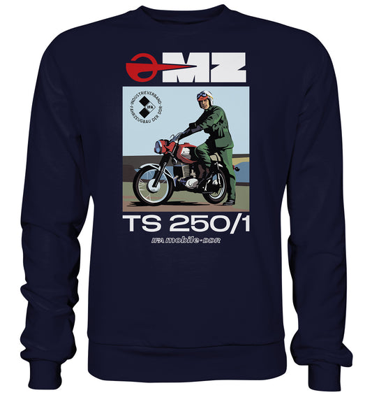 DDR Ostalgie Pullover Unisex • MZ TS 250 (ORIGINAL DDR-PLAKAT)