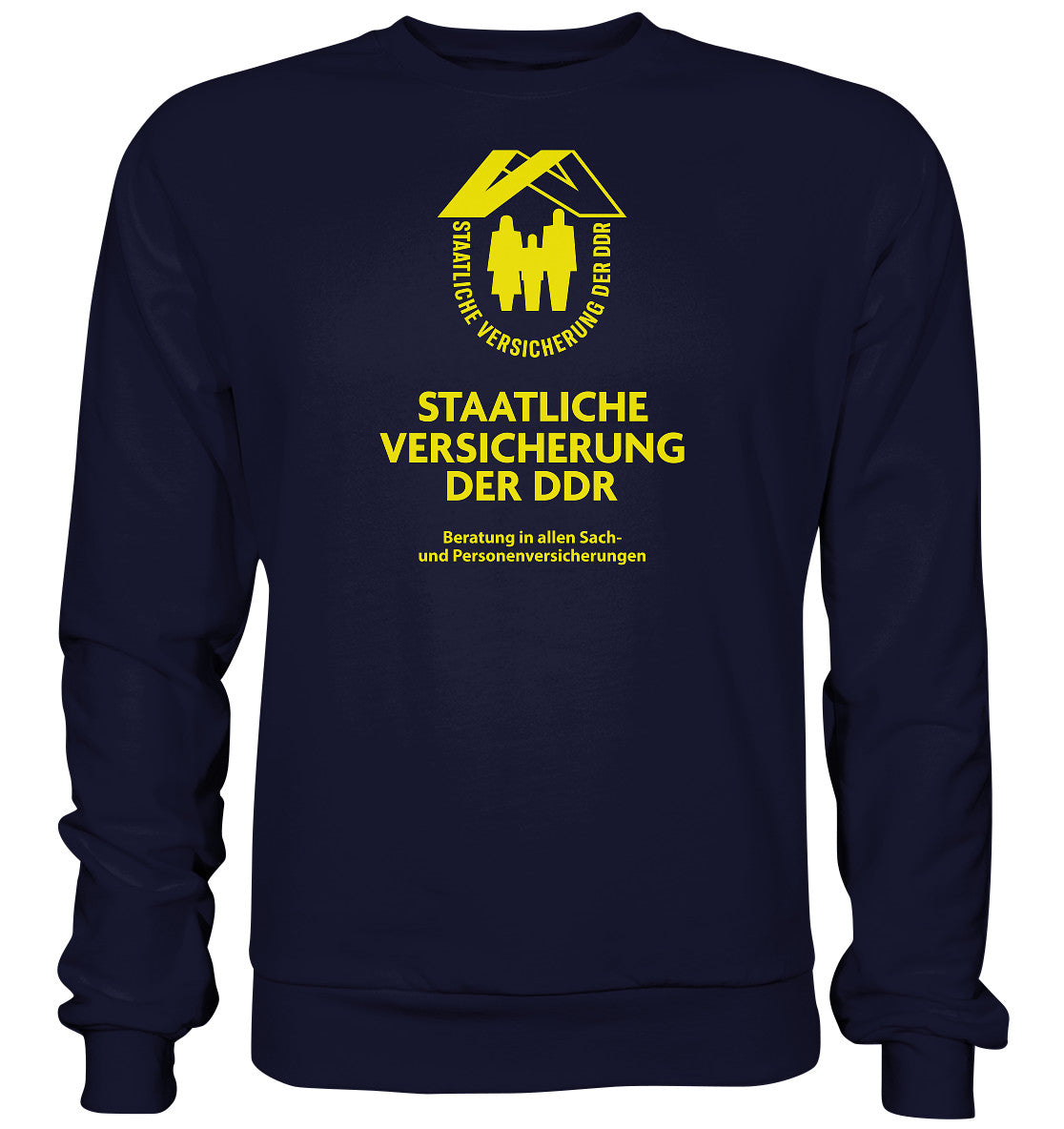 DDR Ostalgie Pullover Unisex • STAATLICHE VERSICHERUNG DER DDR