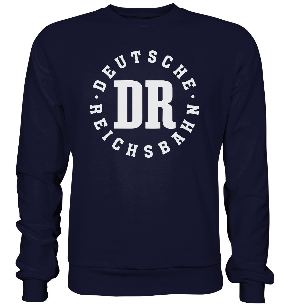 DDR Ostalgie Pullover Unisex •  DR - DEUTSCHE REICHSBAHN - dunkel