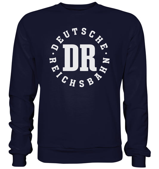 DDR Ostalgie Pullover Unisex •  DR - DEUTSCHE REICHSBAHN - dunkel
