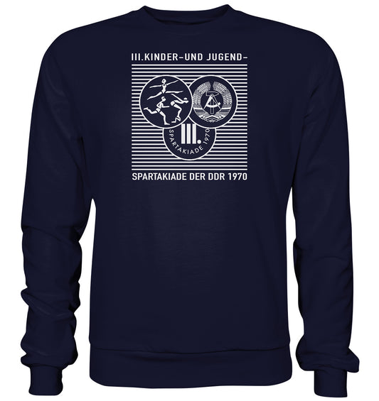 DDR Ostalgie Pullover Unisex • DDR KINDER- UND JUGENDSPARTAKIADE 1970