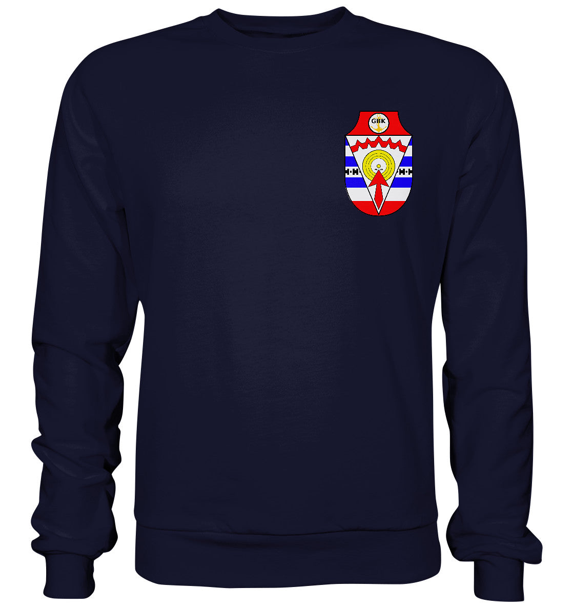 DDR Ostalgie Pullover Unisex • DDR GRENZBRIGADE KÜSTE BRUST BADGE