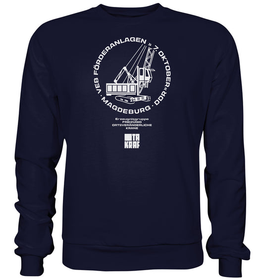 DDR Ostalgie Pullover Unisex • VEB FÖRDERANLAGEN & KRANE MAGDEBURG