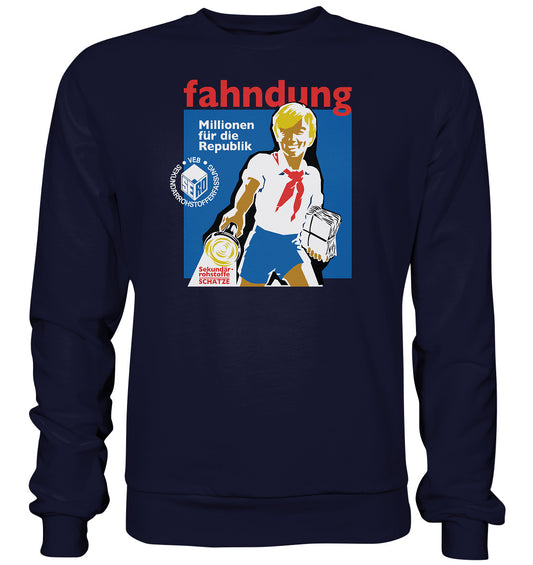 DDR Ostalgie Pullover Unisex • SERO - FAHNDUNG SEKUNDÄRROHSTOFFE