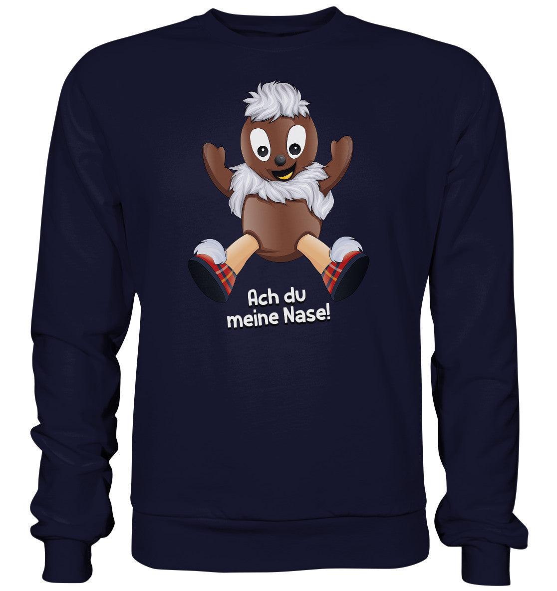 DDR Ostalgie Pullover Unisex • UNSER SANDMÄNNCHEN - PITTIPLATSCH - ACH DU MEINE NASE!