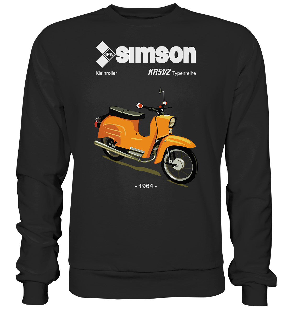 DDR Ostalgie Pullover Unisex • SIMSON SCHWALBE KR51-2 (ORIGINALPROSPEKT 1964)