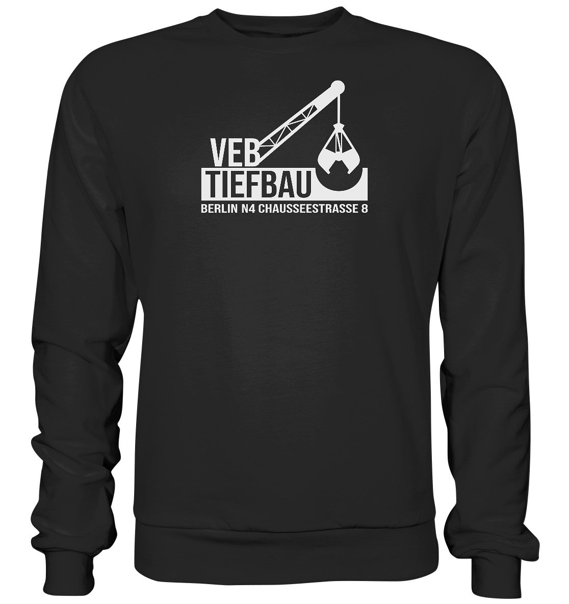 DDR Ostalgie Pullover Unisex • VEB TIEFBAU BERLIN