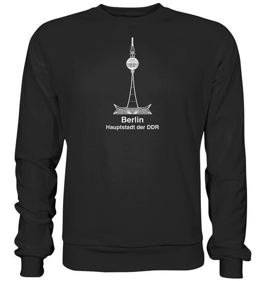 DDR Ostalgie Pullover Unisex • BERLIN - FERNSEHTURM - ORIGINAL WIMPEL