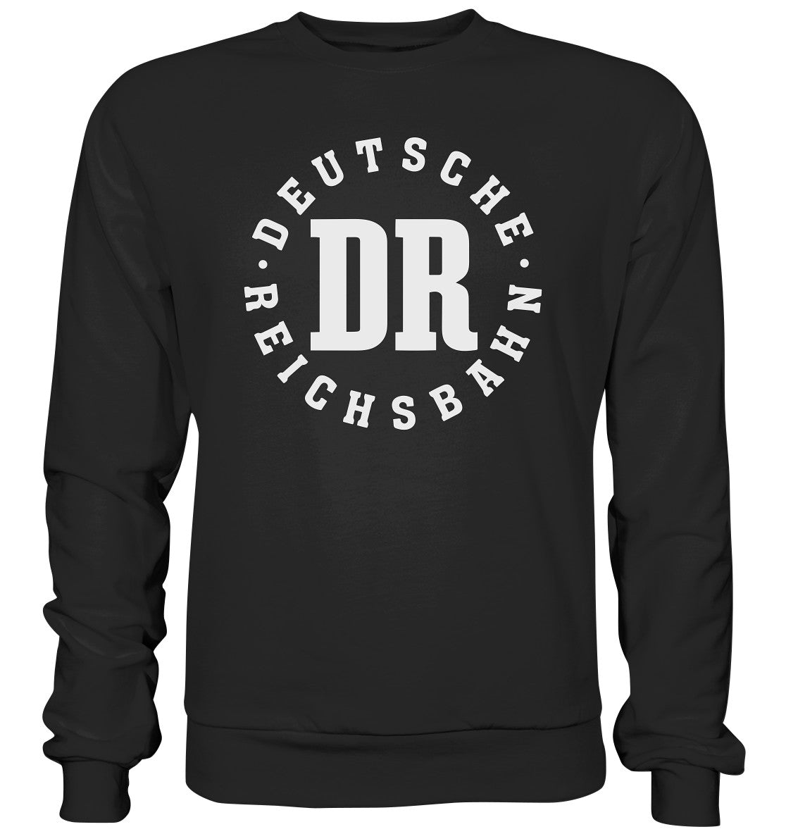 DDR Ostalgie Pullover Unisex •  DR - DEUTSCHE REICHSBAHN - dunkel